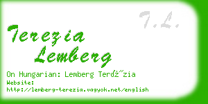 terezia lemberg business card